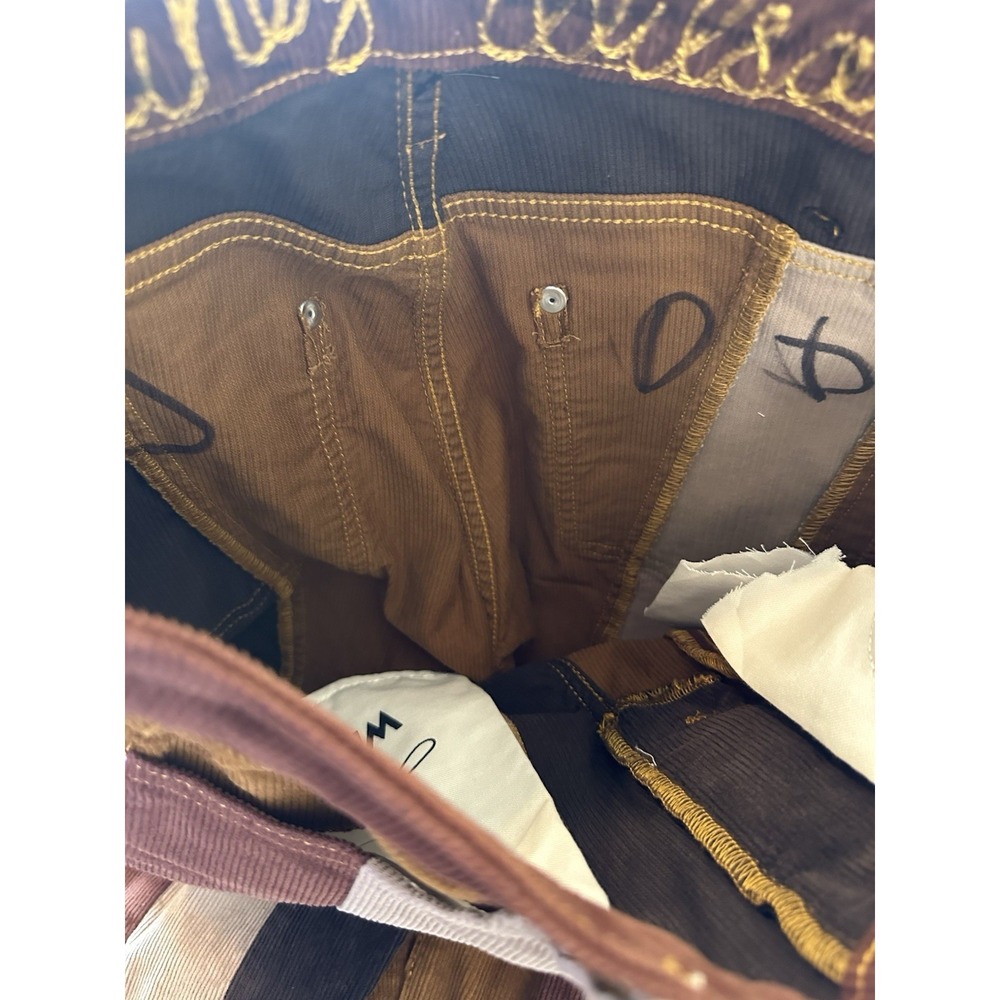 NEW Wrangler x Lainey Wilson Patchwork Corduroy Flare Bell Bottoms Womens 28x 42 - Picture 8 of 8